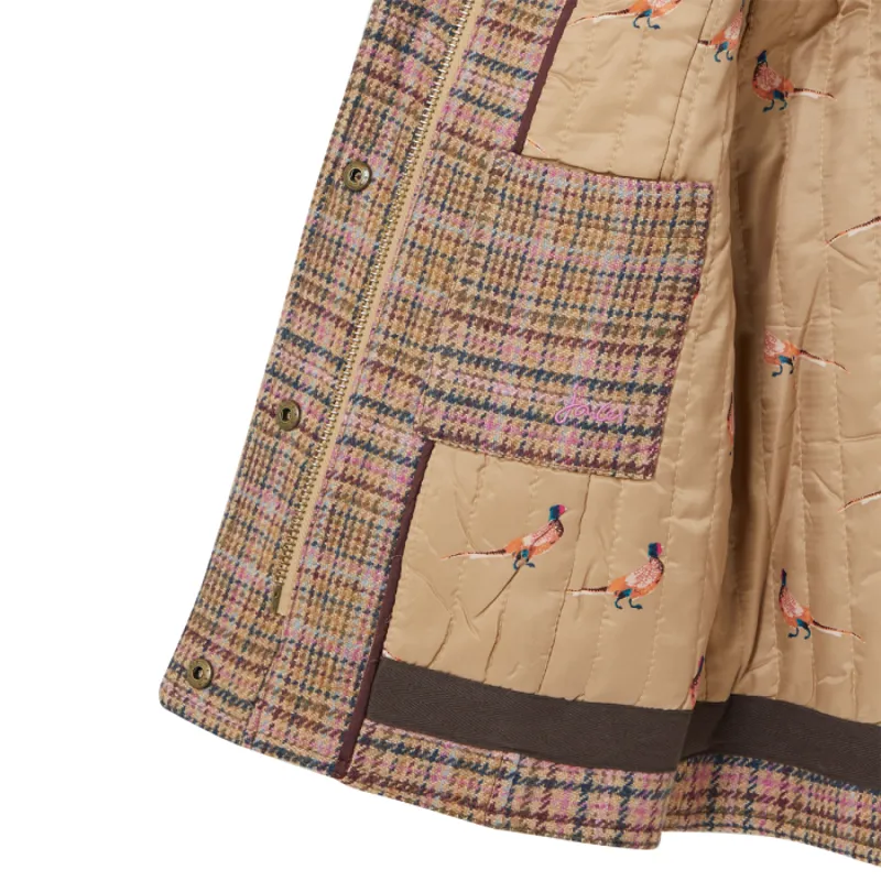 Joules Fieldcoat Tweed Jacket - Pink Tweed-2