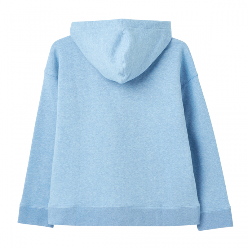 Joules Myra Heavyweight Hooded Sweatshirt - Blue Marl-1