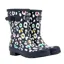 Joules Molly Mid Height Printed Wellies - Navy Leopard