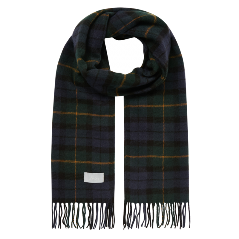 Joules Bracken Check Woven Scarf-1