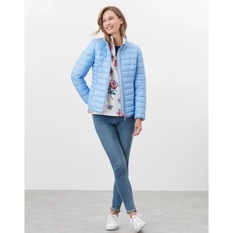 Joules Canterbury Short Luxe Puffer Jacket - Haze Blue-2