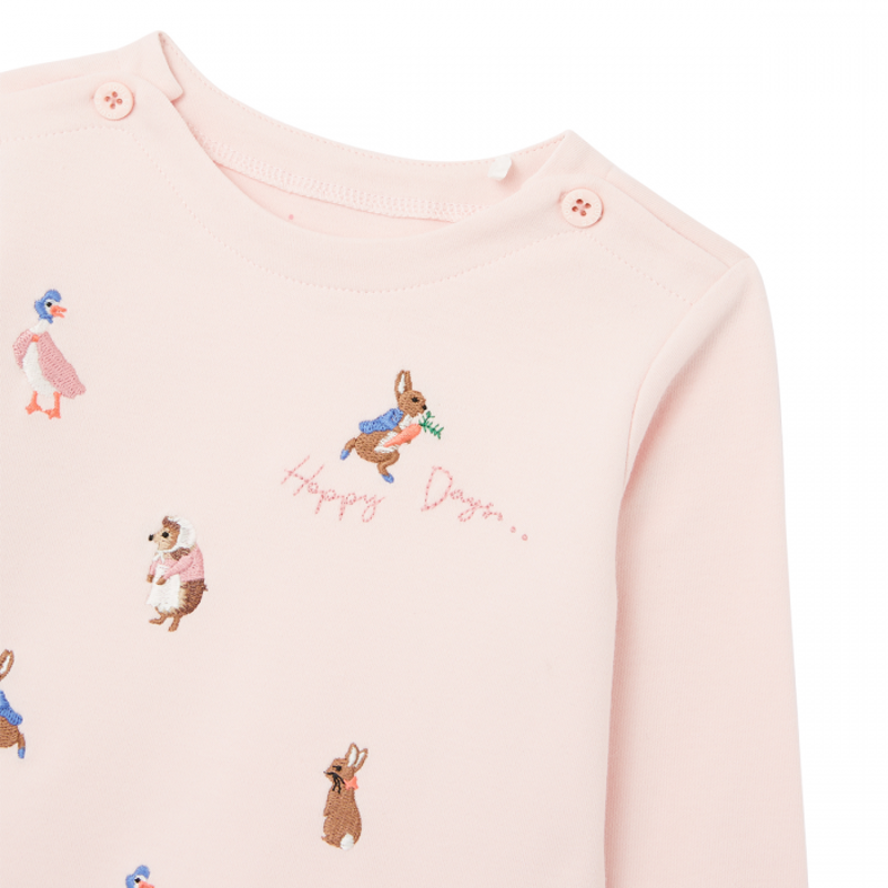 Joules Peter Rabbit Harriet Top Pink Peter