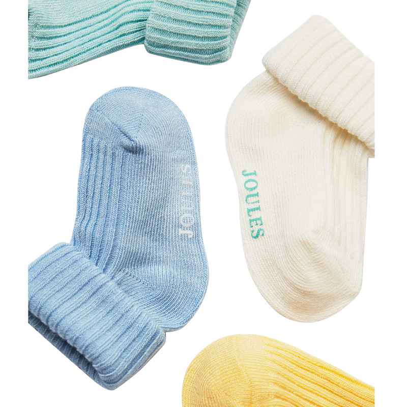 Joules Ribbed Sock Set 4Pk - Multi-1