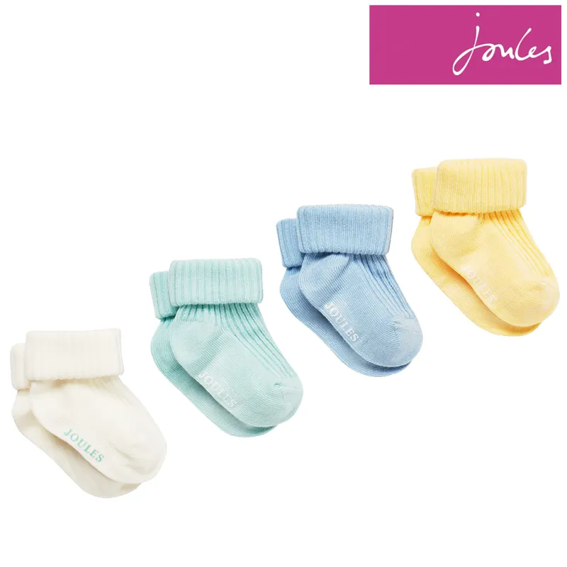 Joules Ribbed Sock Set 4Pk - Multi