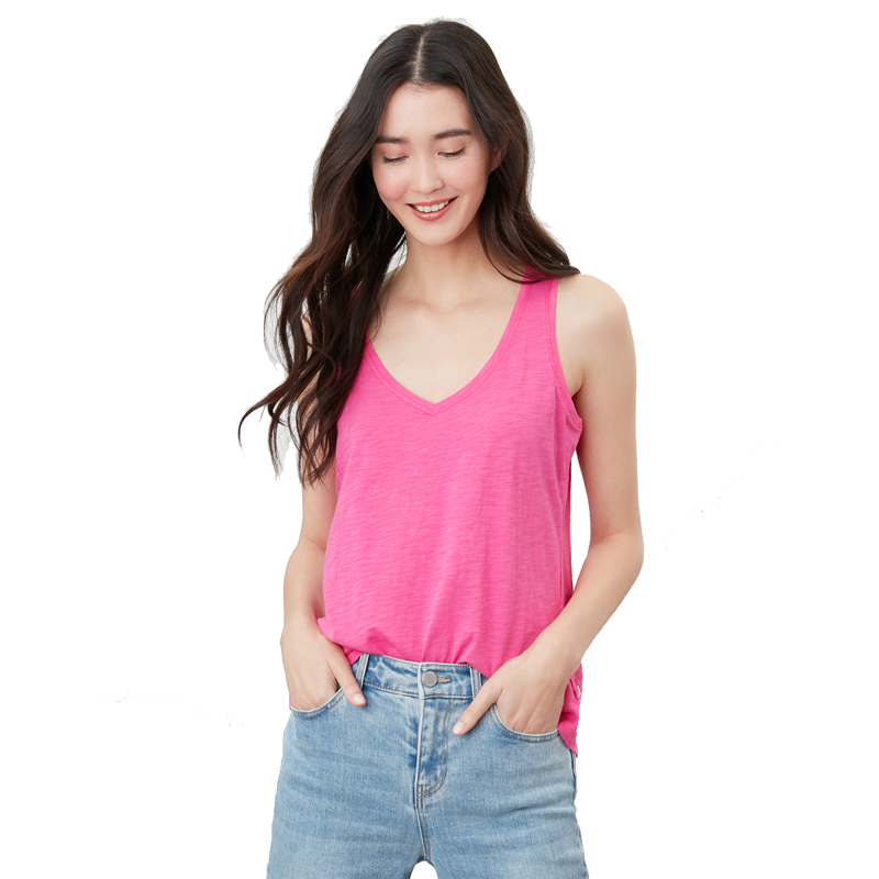 Joules Maya Jersey Vest - Bright Pink-1