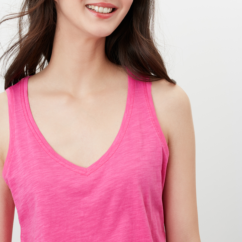 Joules Maya Jersey Vest - Bright Pink-4