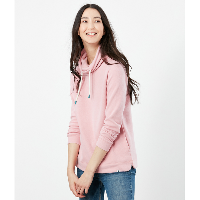Joules Nadia Ribbed Sweatshirt - Dawn Pink-3