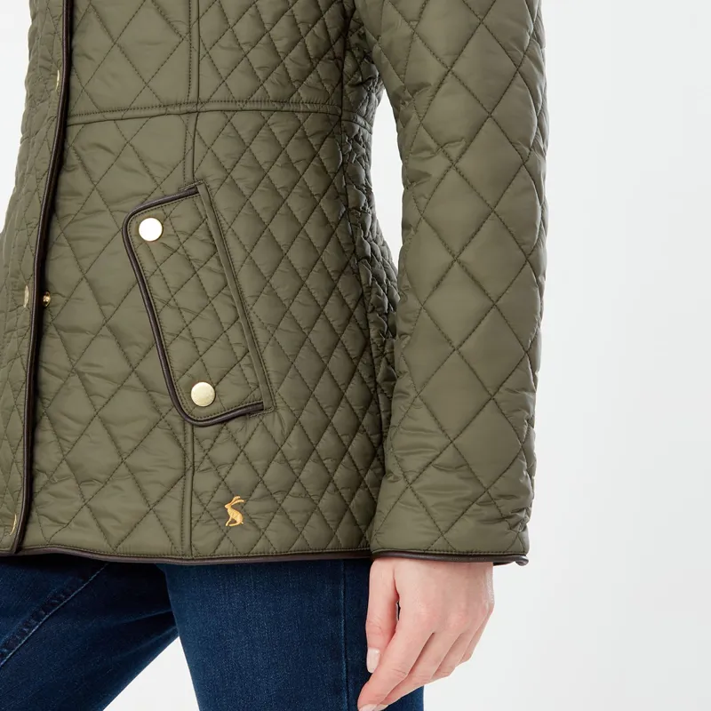 Joules Newdale Quilted Coat - Grape Leaf-3
