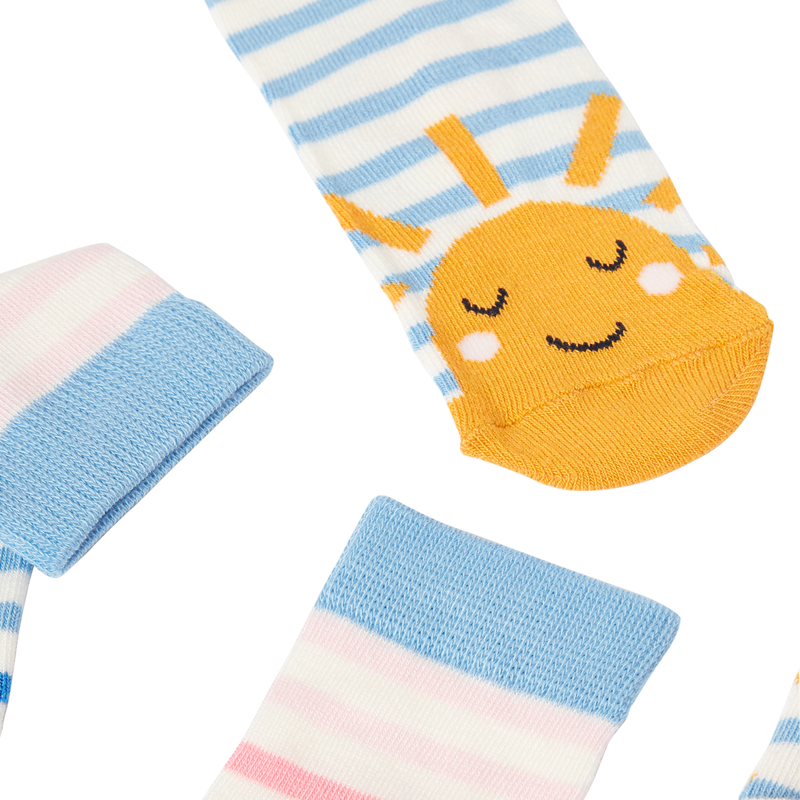 Joules Neat Feet 2 Pack Character Socks - Horse Sun-1