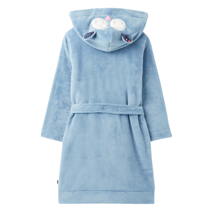 Joules Constell Luxe Character Dressing Gown - Haze Blue-2
