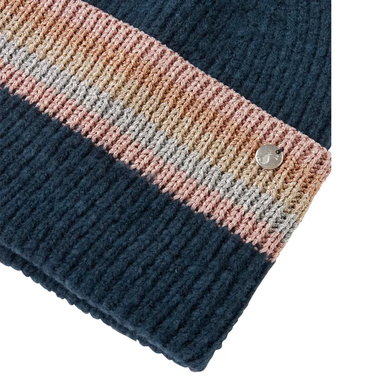 Joules Vinnie Knitted Beanie - French Navy-3