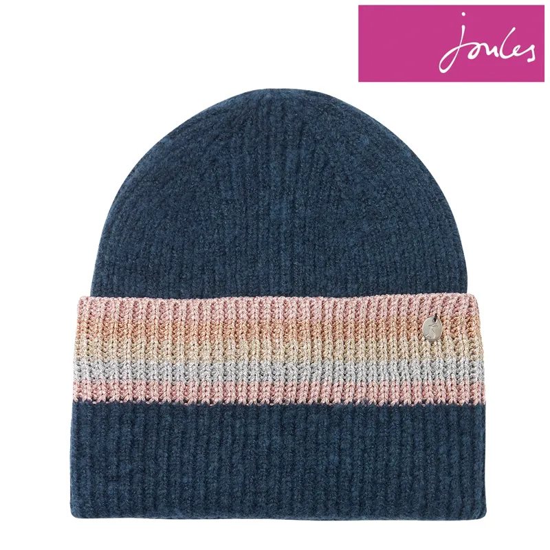 Joules Vinnie Knitted Beanie - French Navy