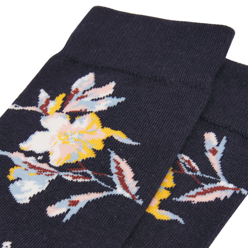 Joules Brill Bamboo Socks - Navy Floral-2