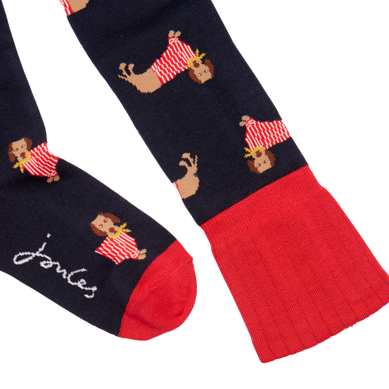Joules Nina Trussel Socks - Navy Terrier-1