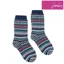 Joules Lucille Fairisle Boot Sock - Navy Fairisle