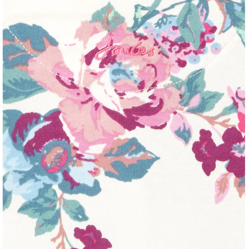 Joules Razamataz Printed Babygrow - White Floral-4