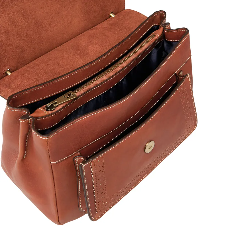 Joules Faybridge Leather Shoulder Bag - Tan-3