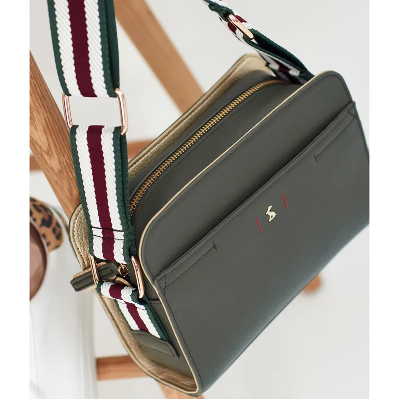 Joules Zia Vegan Pu Camera Bag Khaki Green