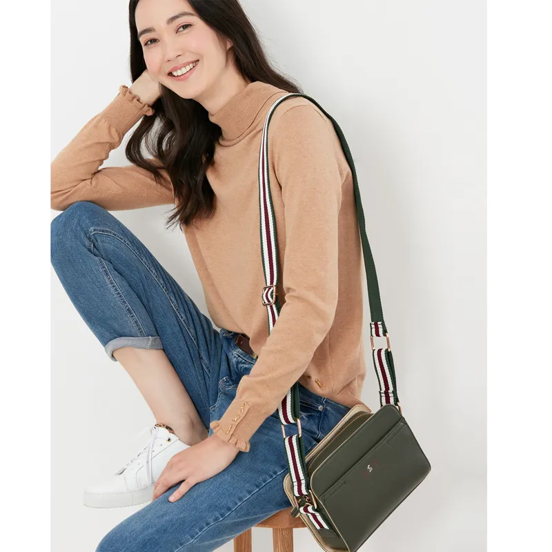 Joules Zia Vegan Pu Camera Bag Khaki Green