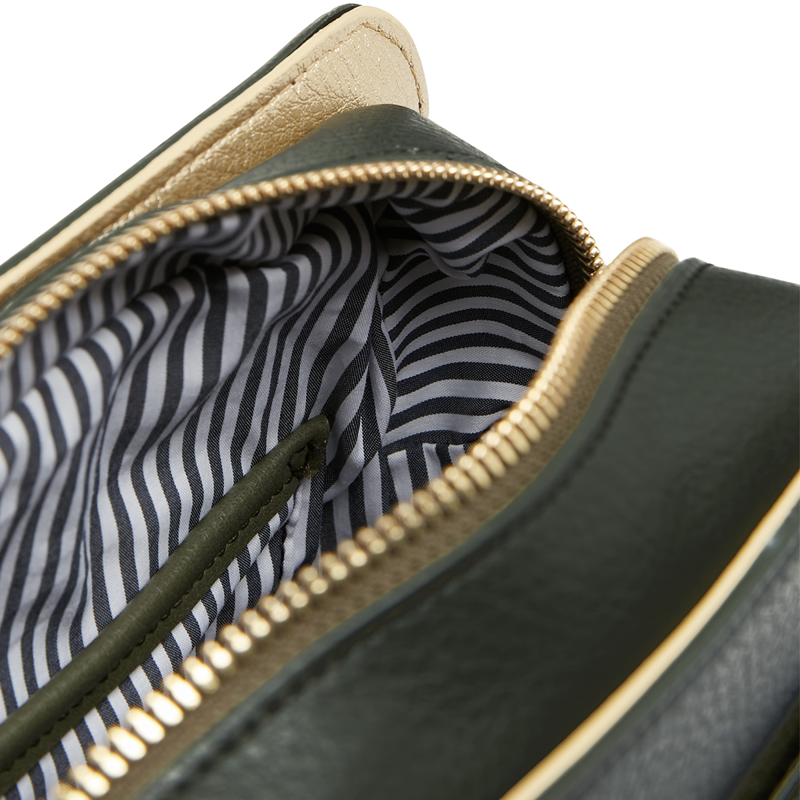 Joules Zia Vegan Pu Camera Bag - Khaki Green-5