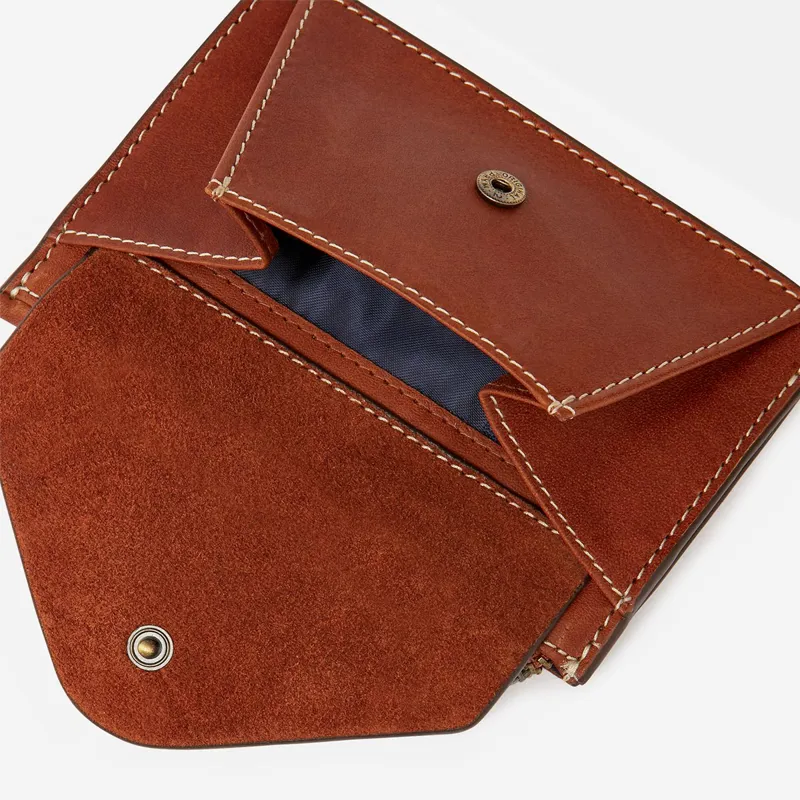 Joules Faybridge Leather Card Holder - Tan -5