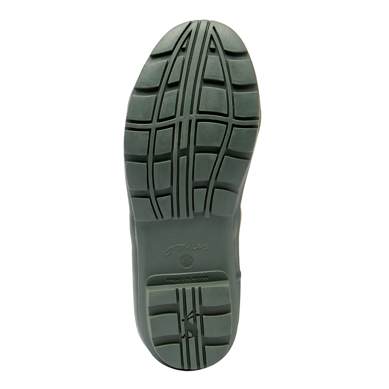 Joules Printed Wellies With Adjustable Back Gusset - Green Duck-4