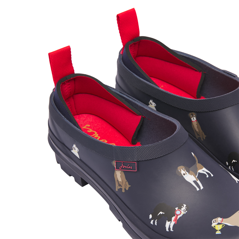 Joules Pop On Printed Welly Clogs - Navy Show Dogs-3