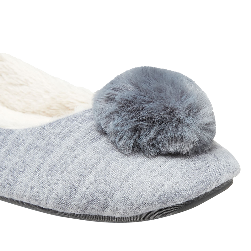 Joules Pombury Ballet Slippers - Blue-2