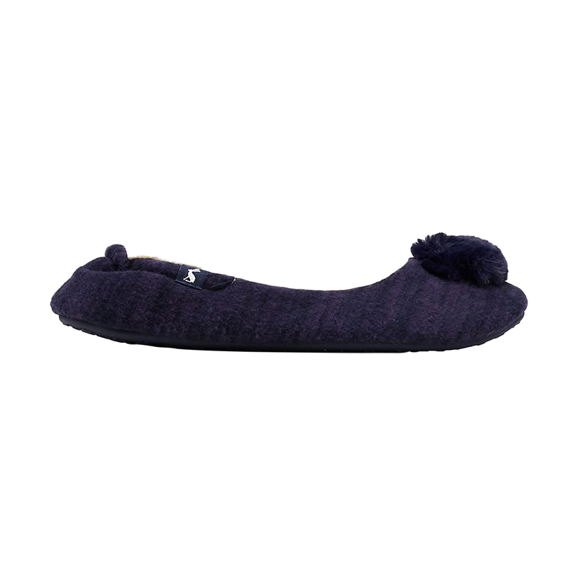 Joules Pombury Ballet Slippers - Navy-1
