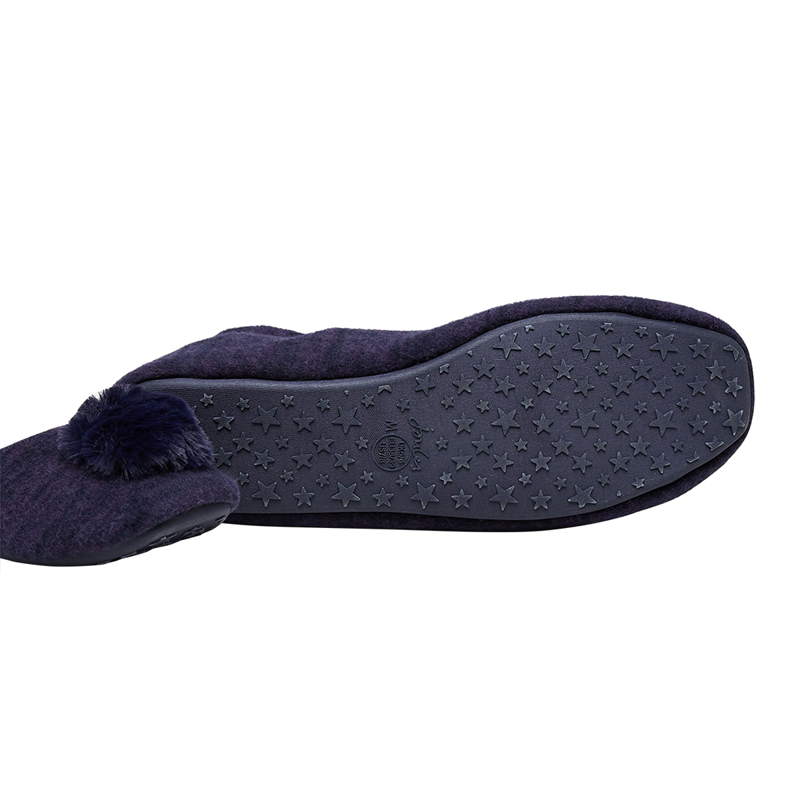 Joules Pombury Ballet Slippers - Navy-4