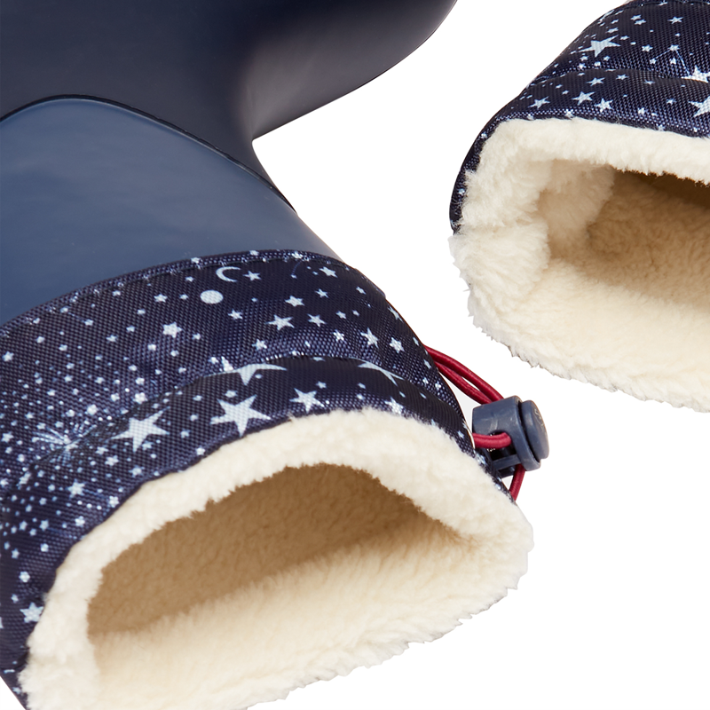 Joules Junior Warm Wellies With Toggle Fastening - French Navy-3