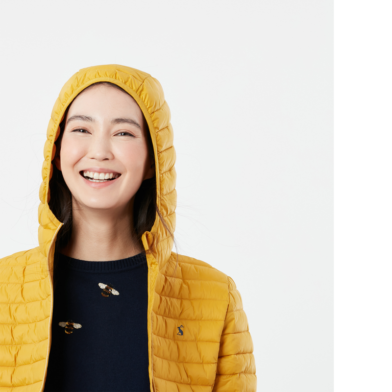 Joules Snug Water Resistant Packable Coat - Antique Gold-4