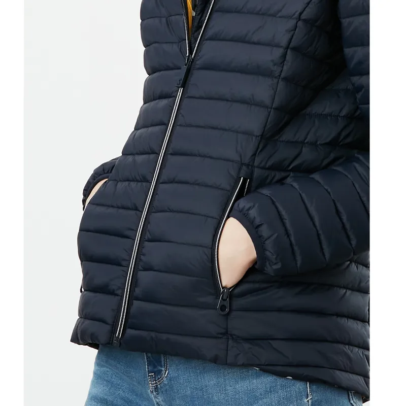 Joules Snug Water Resistant Packable Coat - Marine Navy-4