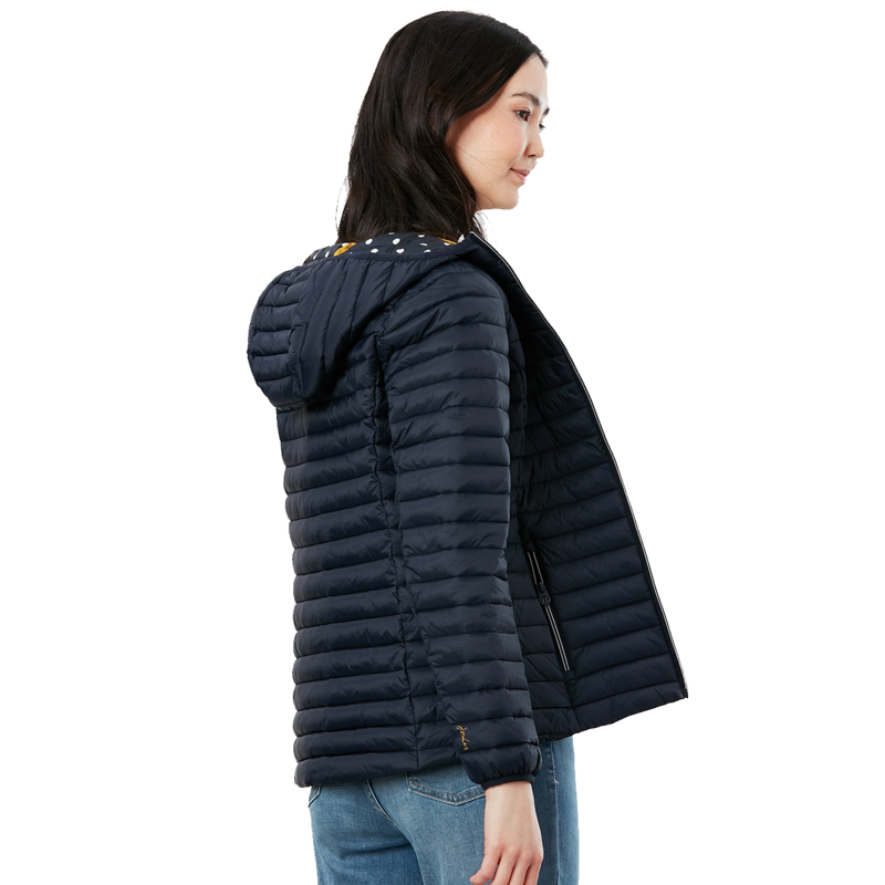 Joules Snug Water Resistant Packable Coat - Marine Navy-1