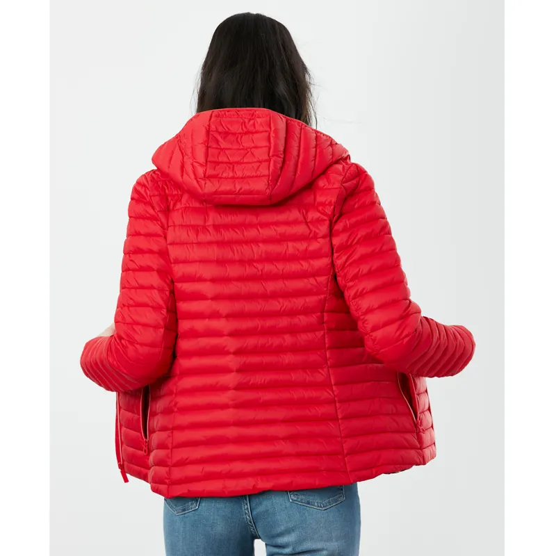 Joules Snug Water Resistant Packable Coat - Red-5