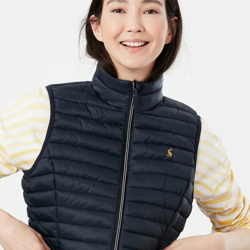 Joules Snug Water Resistant Packable Gilet - Marine Navy-1