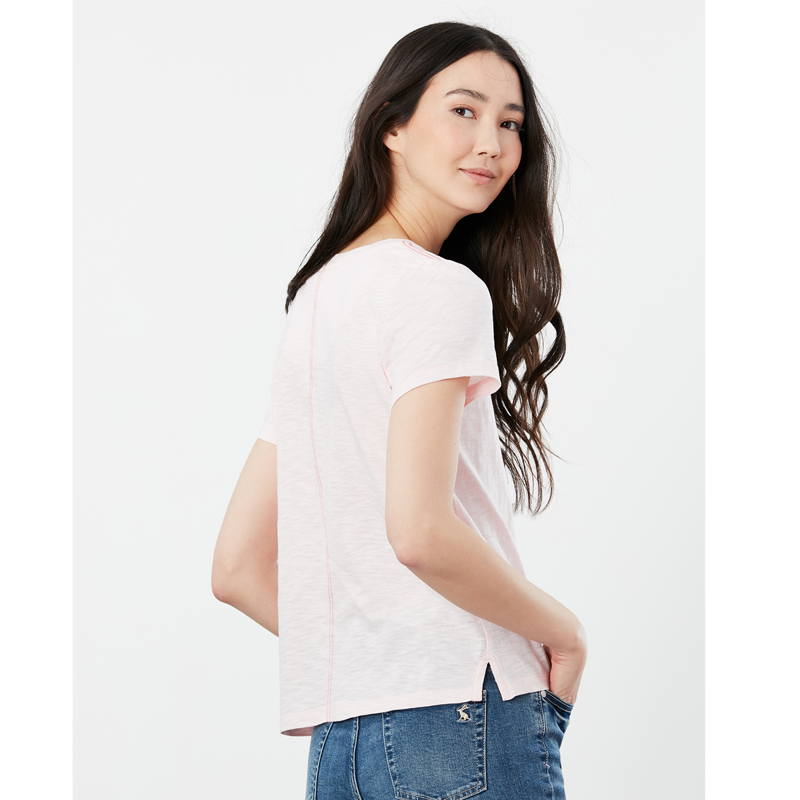 Joules Carley Print Classic Crew T-Shirt - Pink Puffin-2