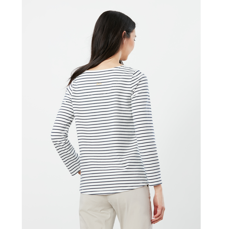 Joules Harbour Luxe Long Sleeve Jersey Top - Bee Embellishment-1