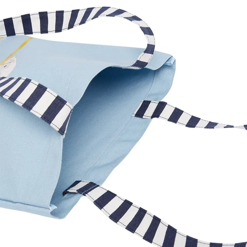 Joules Lulu Shopper Tote Bag - Blue Umbrella Dogs-4