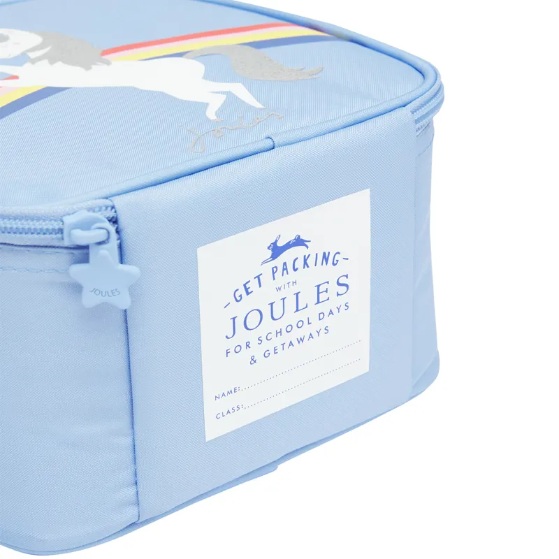 Joules Munch Lunch Bag Blue Unicorn