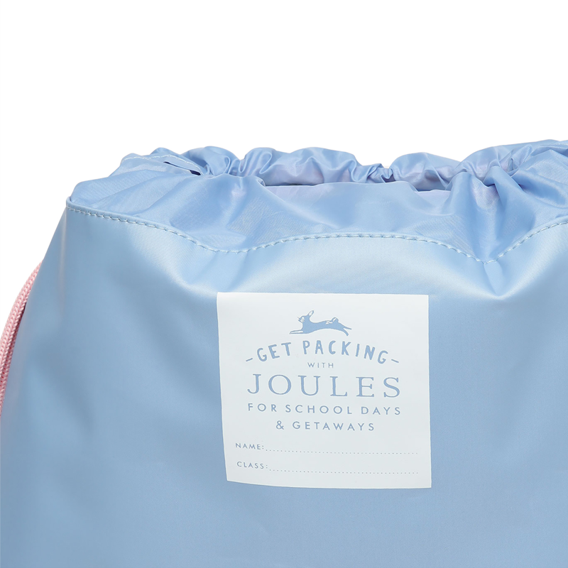 Joules Active Drawstring Bag - Blue Unicorn-2
