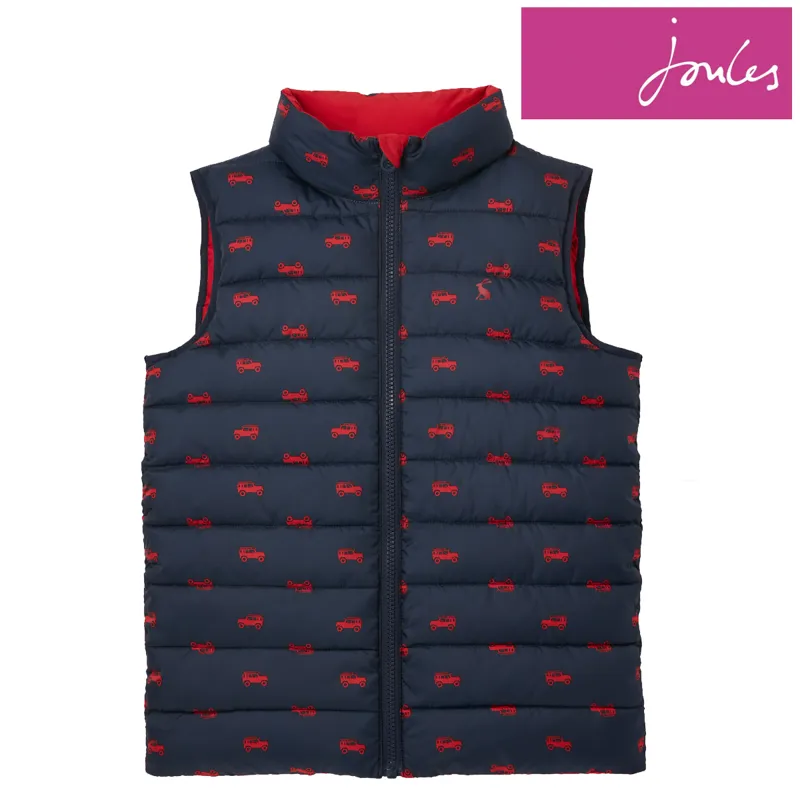 Joules Flip It Reversible Gilet - Navy Rover