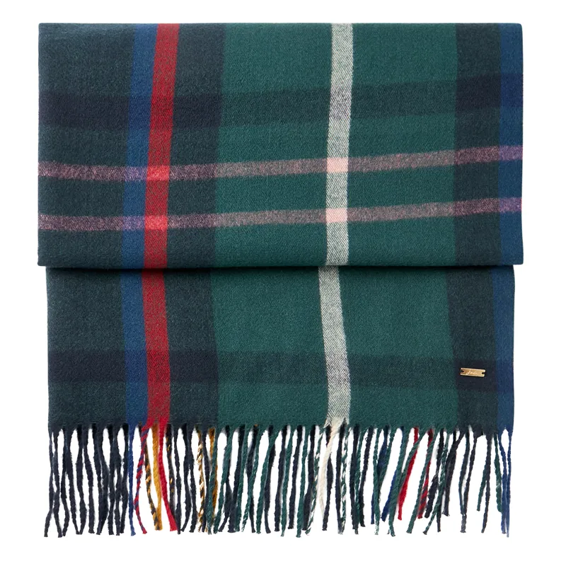 Joules Farah Check Scarf - Navy Tartan Check-1