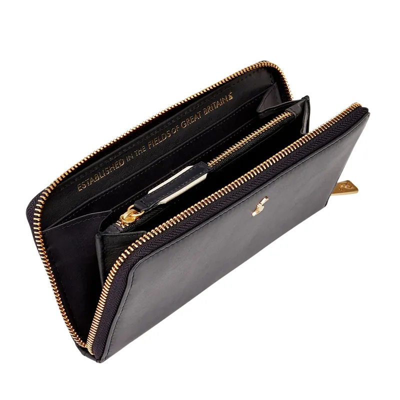 Joules Langton Zip Round Leather Purse - French Navy-1