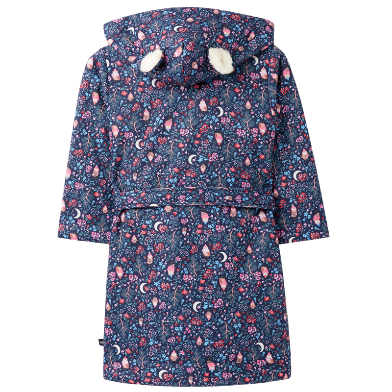 Joules Marley Fleece Lined Dressing Gown - Owl Oak-1