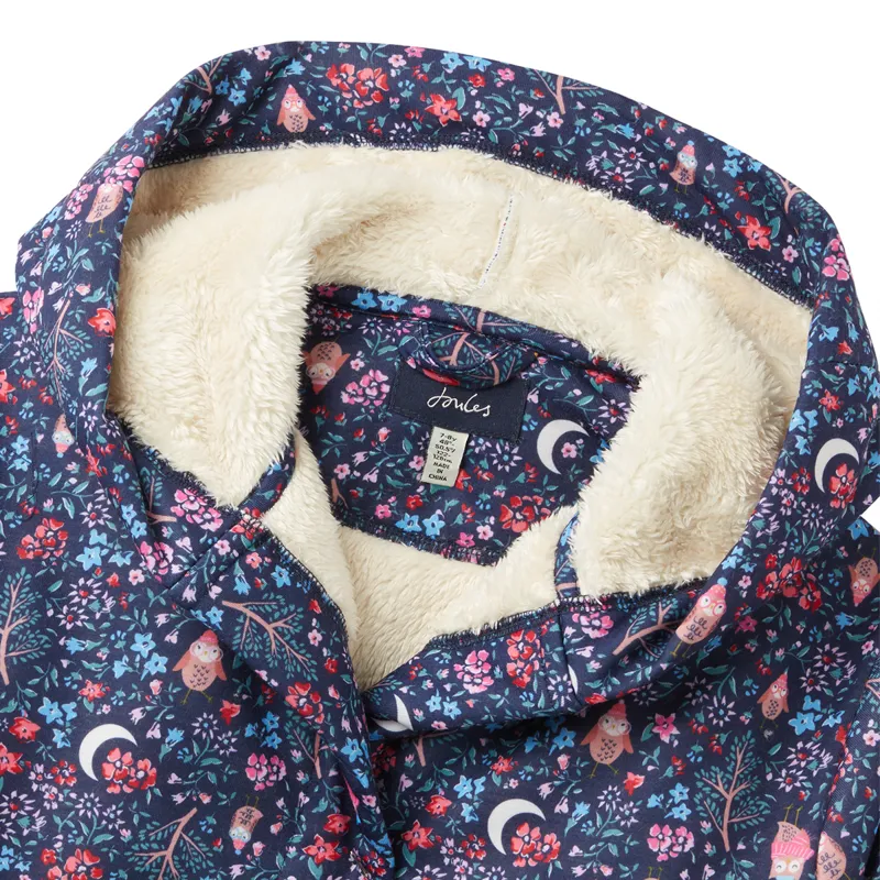 Joules Marley Fleece Lined Dressing Gown - Owl Oak-2