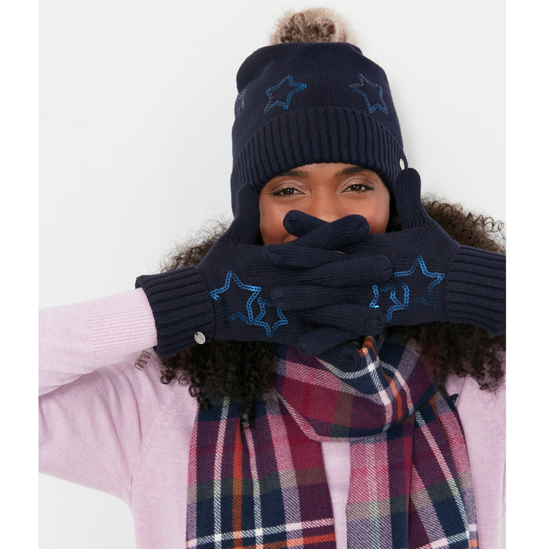 Joules Tilda Gloves - Navy Star-2