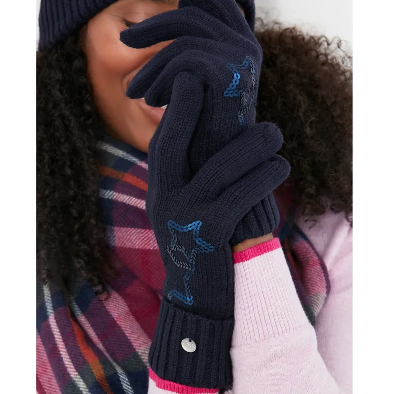 Joules Tilda Gloves - Navy Star-3