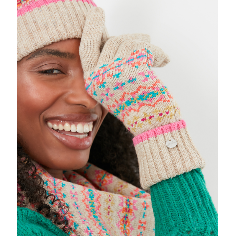Joules Christina Gloves - Fairisle-2