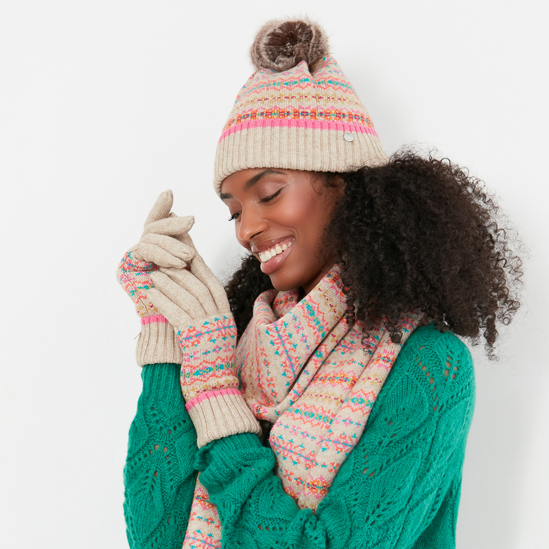 Joules Christina Gloves - Fairisle-3